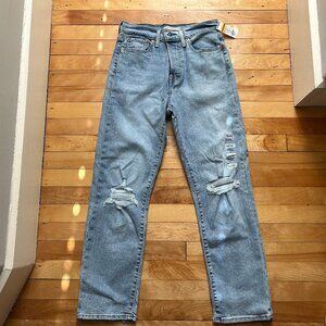 Levi's "Wedgie Straight" Distressed Jeans (Brand New!)